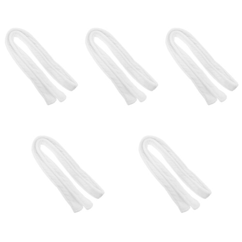 5Pcs Thick Flannel Robe Belt Adjustable White Bathrobe Waist Strap 1