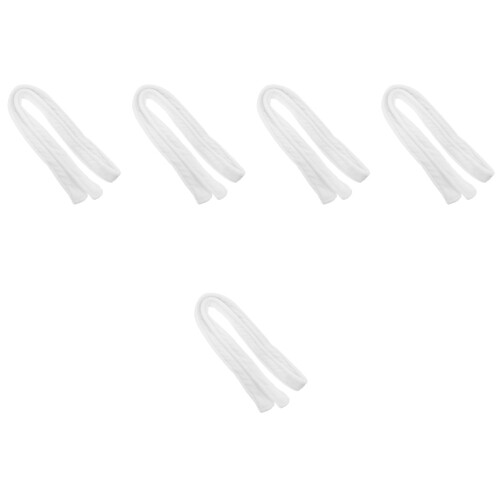 5Pcs Thick Flannel Robe Belt Adjustable White Bathrobe Waist Strap 2