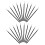 400Pcs Professional Disposable Micro Brushes for Lash and Brow Makeup 10