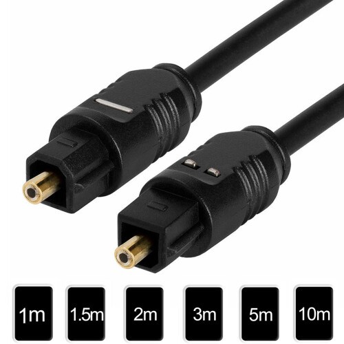 Οπτικό καλώδιο ήχου Toslink 1m επιχρυσωμένο 1