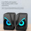 Mini computerluidspreker USB Hi-Fi Stereo 2 stuks 4