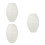 3Pcs Lightweight Foldable Oval Paper Lantern Shade Beige for Home 3