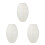 3Pcs Lightweight Foldable Oval Paper Lantern Shade Beige for Home 4