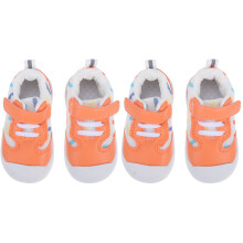 2Paare Orangefarbene Baby-Laufschuhe PP Für Drinnen