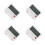 4Pcs Ultrathin White Plastic Digital Alarm Clock with Night Light 4