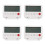 4Pcs Ultrathin White Plastic Digital Alarm Clock with Night Light 6