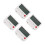 4Pcs Ultrathin White Plastic Digital Alarm Clock with Night Light 7