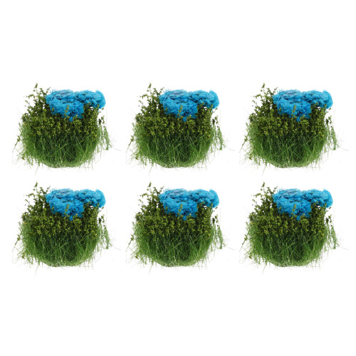 6Stk Blau Für Diorama Und Modell