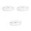 3Pcs Plastic Clip on Ceiling Light Shades Silver Durable Design 4