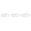 3Pcs Plastic Clip on Ceiling Light Shades Silver Durable Design 5