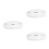 3Pcs Plastic Clip on Ceiling Light Shades Silver Durable Design 6