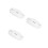 3Pcs Plastic Clip on Ceiling Light Shades Silver Durable Design 8