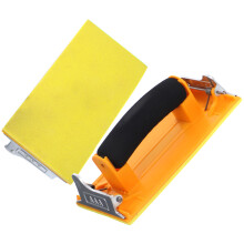 Yellow Sandpaper Holder with Handle for Wet Dry Grinding