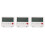 3Pcs Compact White Plastic Digital Alarm Clock for Home and Travel 1