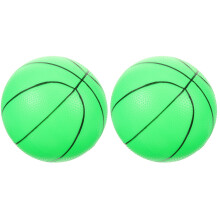 2Pcs Glow in The Dark Basketballs PVC Small Green Lightweight for Kids