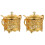 2Pcs Golden Multi-Function Kitchen Seasoning Jar Condiment Pot 1