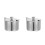 2Sets Stainless Steel Condiment Jars with Spoon Silver for Kitchen Use 1