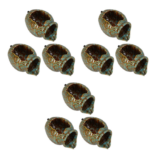 3Pièces Céramique Verte Pour Salon Jardin