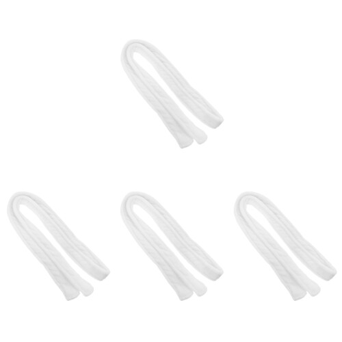 4Pcs White Flannel Bathrobe Belt for Daily Use Comfortable Robe Strap