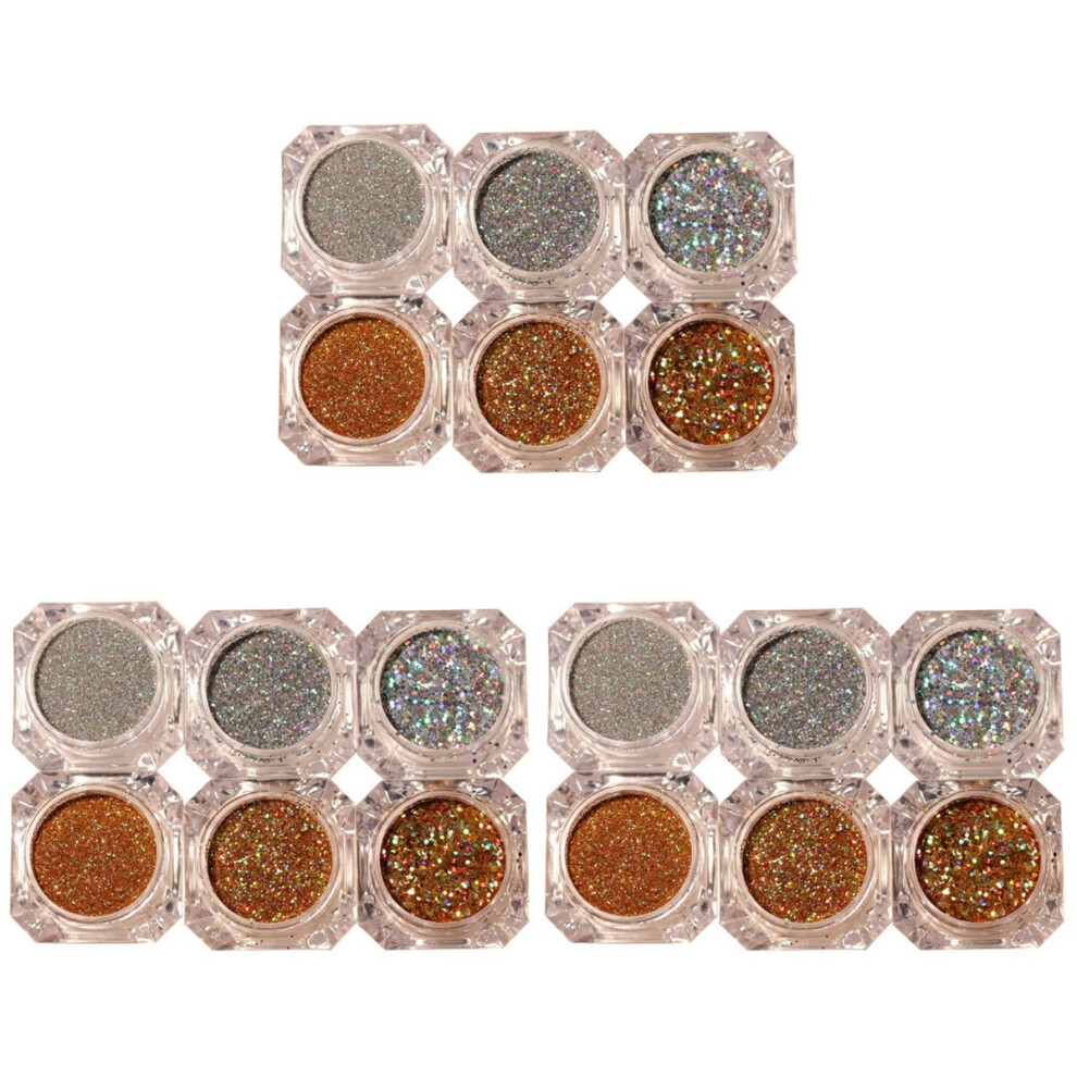 Artibetter 18Packs Nail Art Glitter Powder For Diy Nail Decoration And Face Body