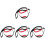 4Pcs Red Heavy Duty Leg Lifter Strap Practical for Sprint and Gym Use 1