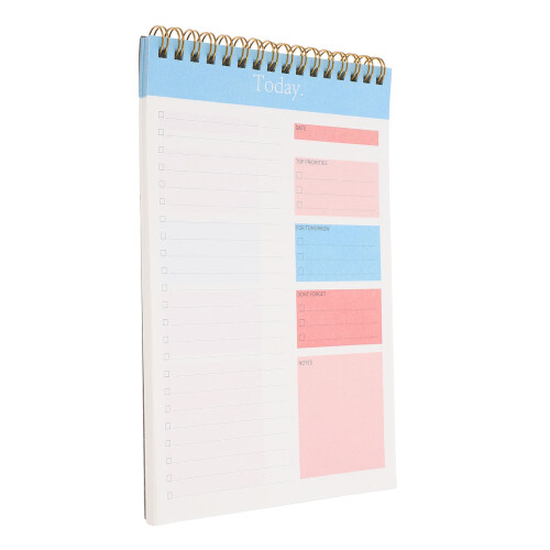 Spiral Planning Notepad Multi Kleur Overzicht Werken