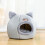 Tomfoto Cat Tent Bed Self-Warming 2-in-1 with Washable 5