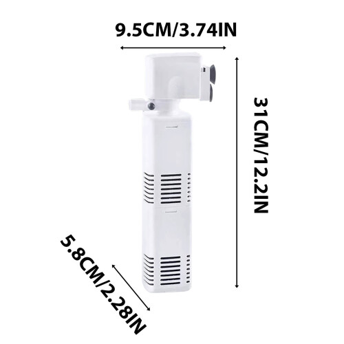 Aquariumfilterpomp 350-1200 l/u met interne beluchting 1