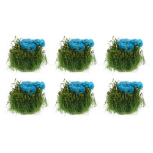 6St Kleine Blauwe Kunstbloemen Voor Model Spoor Landschap En Hobby