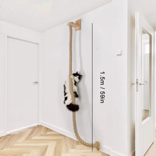 Wooden Wall-Mounted Cat Climbing Frame 1