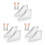 3Paires -Chaussures Imperméables Blanches PVC 4