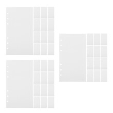 Pages Blanches A6 Recharge Pour Album Stickers 6 Anneaux
