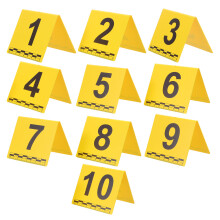 10Pièces Marqueurs Preuves Jaunes En Pour De Crime Pro