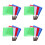 16Pièces Drapeaux Arbitre Course Multisport Manche Acier Confortable 4