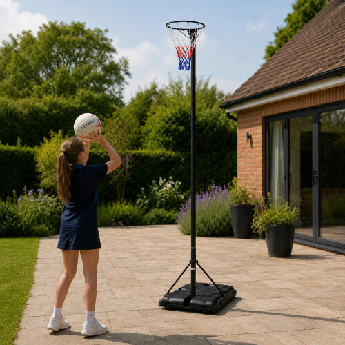 Oypla Oypla Netball Training Post Net - Black 3.05m 1
