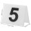 25Pcs Acrylic Table Number Signs 1-25 White Rounded Edges for Parties 2