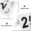 25Pcs Acrylic Table Number Signs 1-25 White Rounded Edges for Parties 4