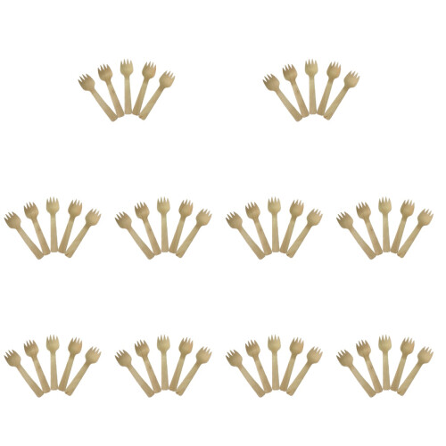 1000Pièces En Bois Bambou Solides Pour Gâteau 1