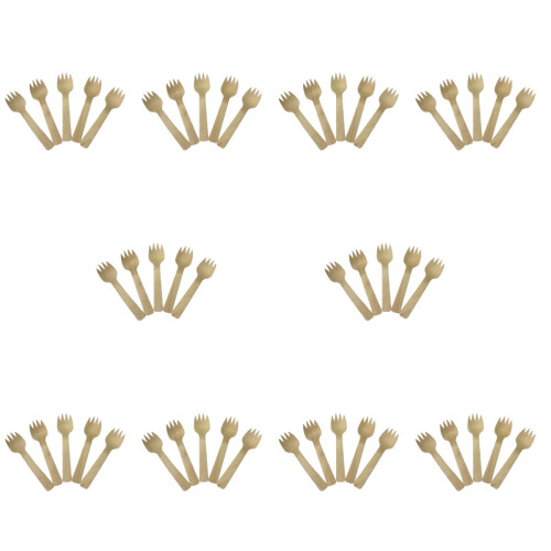 1000Pièces En Bois Bambou Solides Pour Gâteau 2