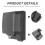 Black Plastic Waterproof Electrical Outlet Cover for Shower Use 4