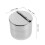 Dustproof Stainless Steel Nail Tool Sterilizer Organizer Silver 2