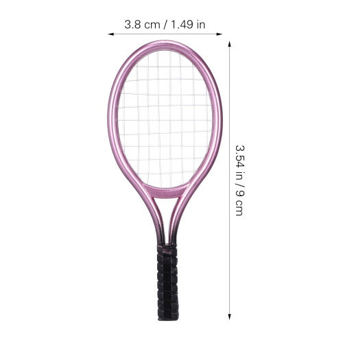 2Ensemble Mini Raquettes Tennis Plastique Accessoires Décor 1