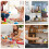 2Ensemble Mini Raquettes Tennis Plastique Accessoires Décor 4