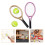 2Ensemble Mini Raquettes Tennis Plastique Accessoires Décor 7