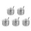 5Pcs Stainless Steel Sugar Canisters for Spice Storage 6