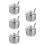 5Pcs Stainless Steel Sugar Canisters for Spice Storage 7