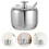 5Pcs Stainless Steel Sugar Canisters for Spice Storage 8
