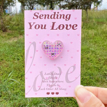 Set di 6 biglietti di San Valentino fai-da-te tascabili