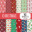 Weihnachtsdekorpapier-Set, 12 Blatt, 15 x 15 cm 1