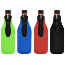 Funda aislante para botellas, color verde (paquete de 4)